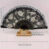 1pc-Chinese Style Vintage Retro Foldable Hand Fan Rose Lace Folding Handheld Fan for Dance Wedding Decoration Party Favor Gifts