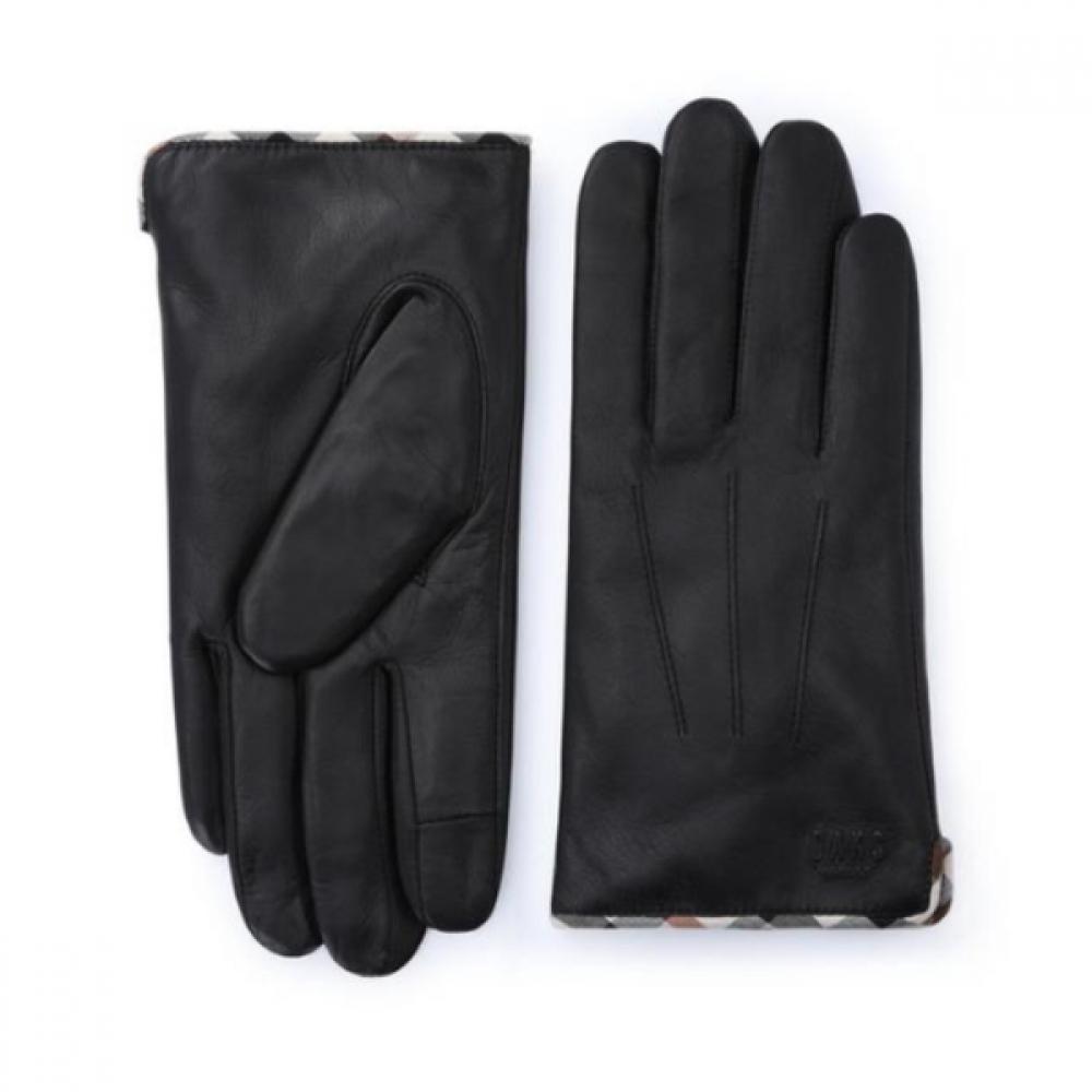 

DakS Black Check Leather Men S gloveS Dcgv9f121bk Single option