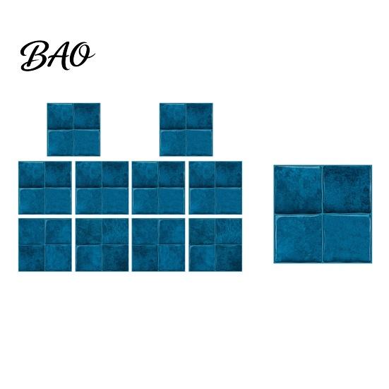 Removable Bathroom Wall Decor Self-Adhesive Mosaic Stickers for Kitchen Bathroom, Waterproof Wallpaper, Sink Backsplash Protector 3D Peel And