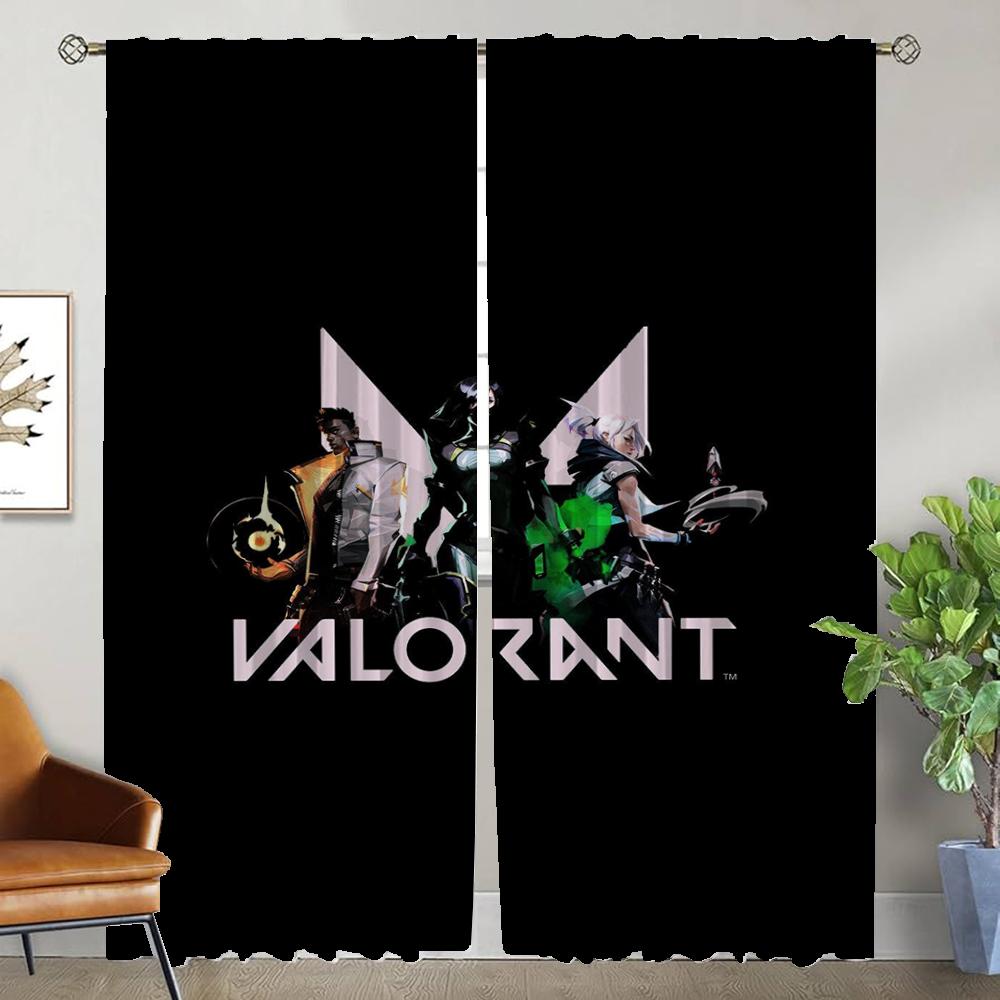 Set Of 2 Anti Mosquito Curtains Valorant Curtain Room Panel Home Interior Partition Tulle Bedroom Blackout Made Polyester Window Treatment