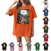Women's Casual Fashion Round Neck Printed Short Sleeve T-Shirt Top
