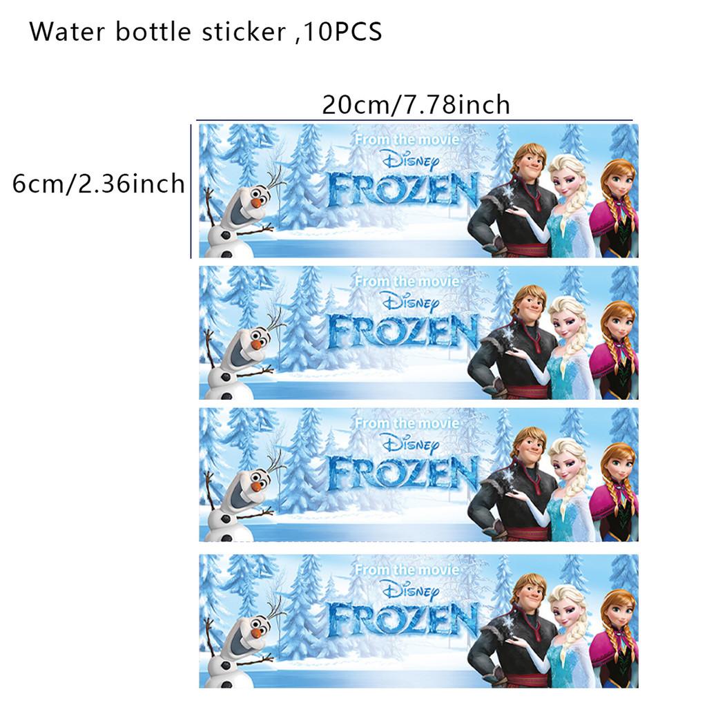 Frozen Cartoon Stitch Water Bottle Self Adhesive Sticker Birthday For