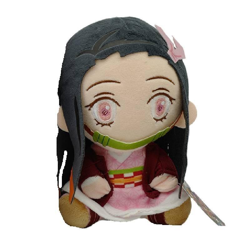 Adorable Demon Slayer Plush Doll Tanjiro And Nezuko Cartoon Anime Characters Gift For Kids