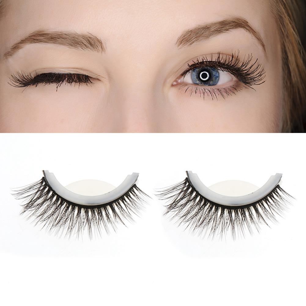 3D Professional Self Adhesive Eyelashes No Stimulation False Eyelashes Extension 01#