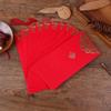10pcs Paper Gold Printing Red Pocket Red Lucky Money Bag Chinese Red Envelopes  2024 Spring Festival