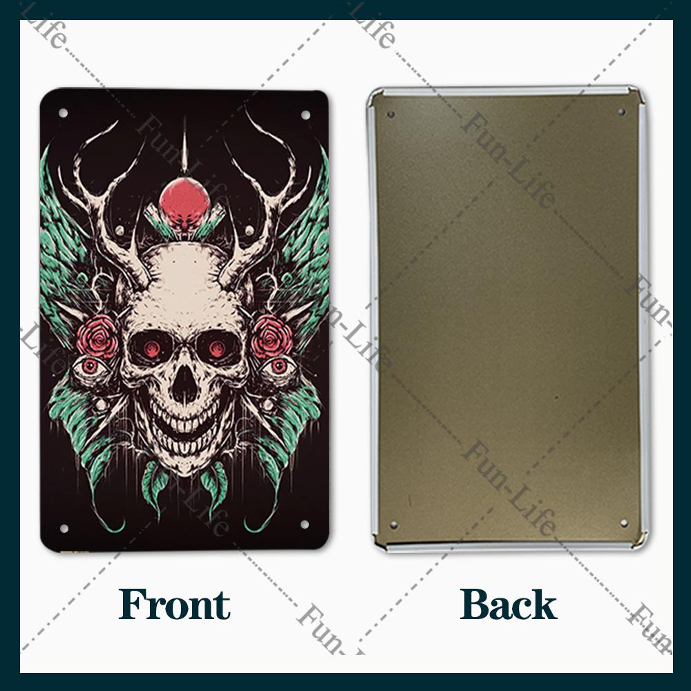 Easter Plaque Metal Tin Signs Shabby Chic Painting Poster Skeleton Vintage Wall Art Sticker Pub Bar Home Casino Decor 20x30 cm