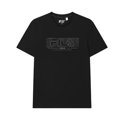 White Versatile Fashion Cool Breathable Sports Casual Simple Soft Comfortable Knitted Short Sleeve T-Shirt Men Tops Black F11M523101F-BK