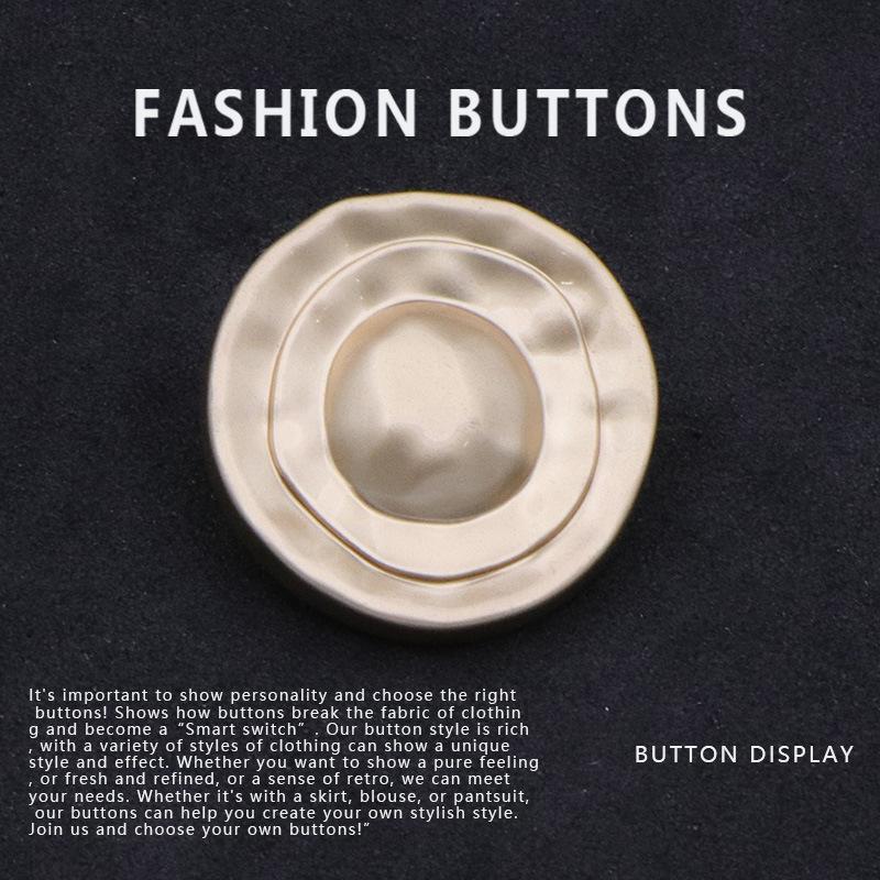 

10 шт. круглых пуговиц для свитера, высококачественная изысканная женская одежда, кашемировое пальто, рубашка, черные пуговицы Daquan Gold * 18MM