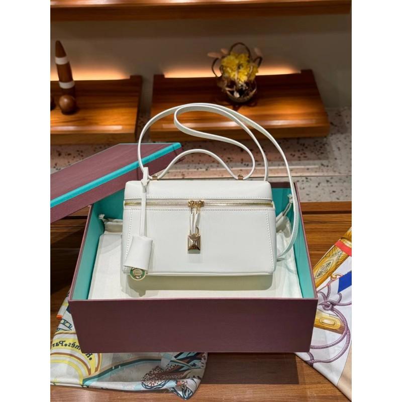 Box Crossbody Bag Genuine Leather Minimalist Fashion Shoulder Women Daily Use