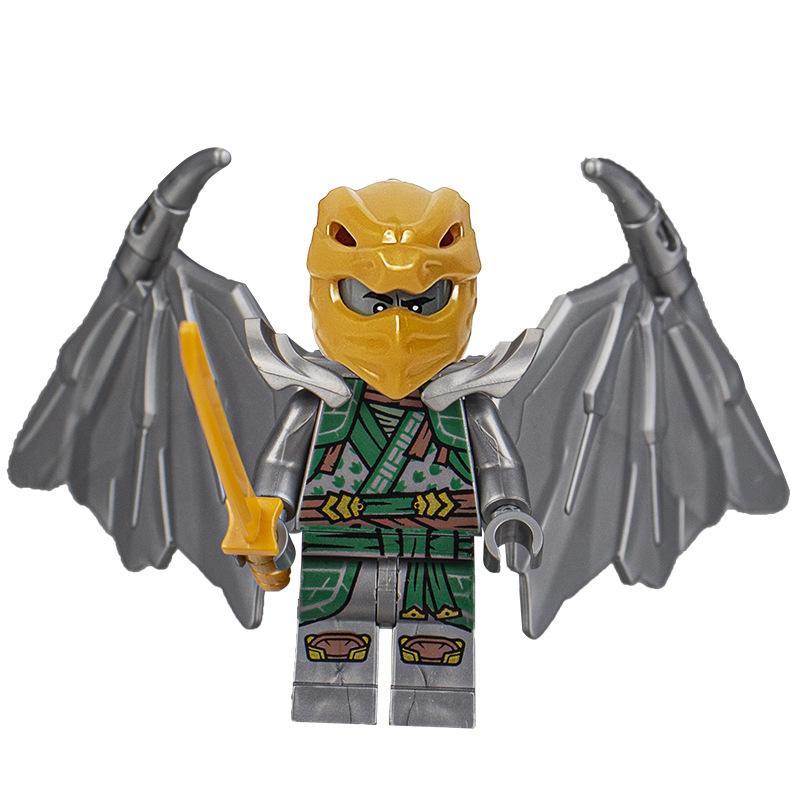 Ninja Warrior Superhero Doll With Weapon Single Building Block Assembly Toy