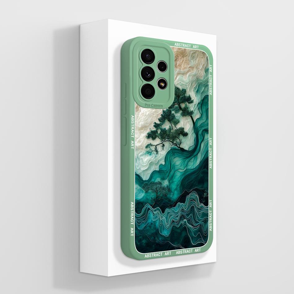 For Samsung Galaxy A52 A52S Phone Case Creative Design Lightweight Funda For Samsung A 52s Soft Smooth Liquid Silicone Housing