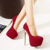 Fashionable Round Toe Shallow Mouth New Super High Heels Summer Sexy Elegant Banquet Wedding Stiletto Women's Shoes NO:601