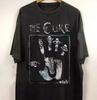 90-tals Retro The Cure Band T-shirt, Klassisk Retro Konsertstil Ren Bomull Par Skjorta Casual Streetwear för Alla Årstider