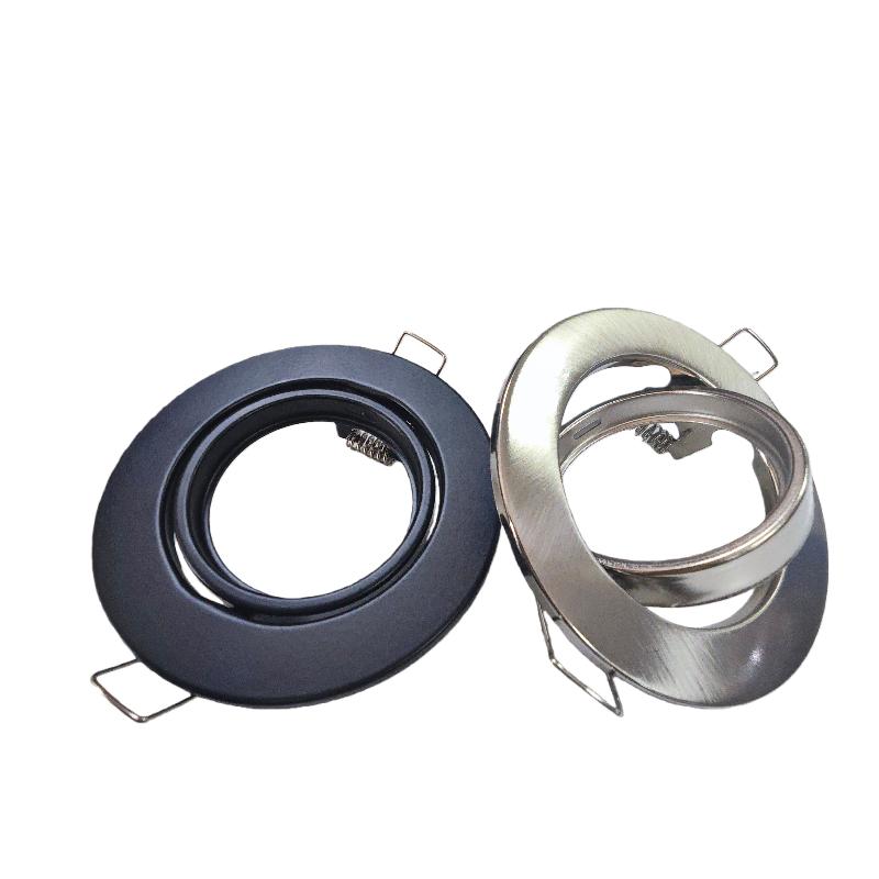 1 Set Round Fixture Downlight Led Holders Cutout For Bulb Holder Recessed Led Spot Light Mr16 Gu10 Led Downlights Frame