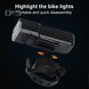 Svítilna na kolo s nastavitelným popruhem, dobíjecí typ C, 3 režimy, vodotěsná, 100 lumenů, noční jízda, silniční, horské kolo, přední svítilna, mini svítilna