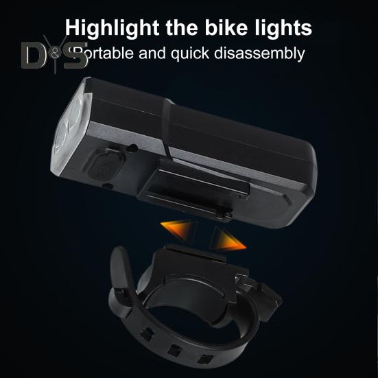 Bicycle Headlight with Adjustable Strap Type-C Rechargeable 3 Modes Waterproof 100 Lumens Night Riding Road Mountain Bike Front Lamp Mini Flashlight