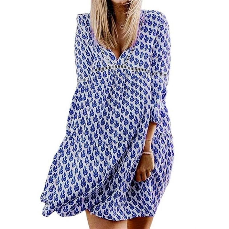Buy Womens Mini Dresses Loose Smock 