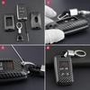 Carbon Fiber Car Key Fob Cover Chain Case For Land Range Rover Sport Evoque Velar Discovery Defender 90 110 130 Jaguar XE XF