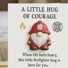Yousheng Firefighter Pocket Guardian Mini Firefighter Pocket Hug Token A Little Hug of Courage Keepsake Inspirational Gift for Firefighters
