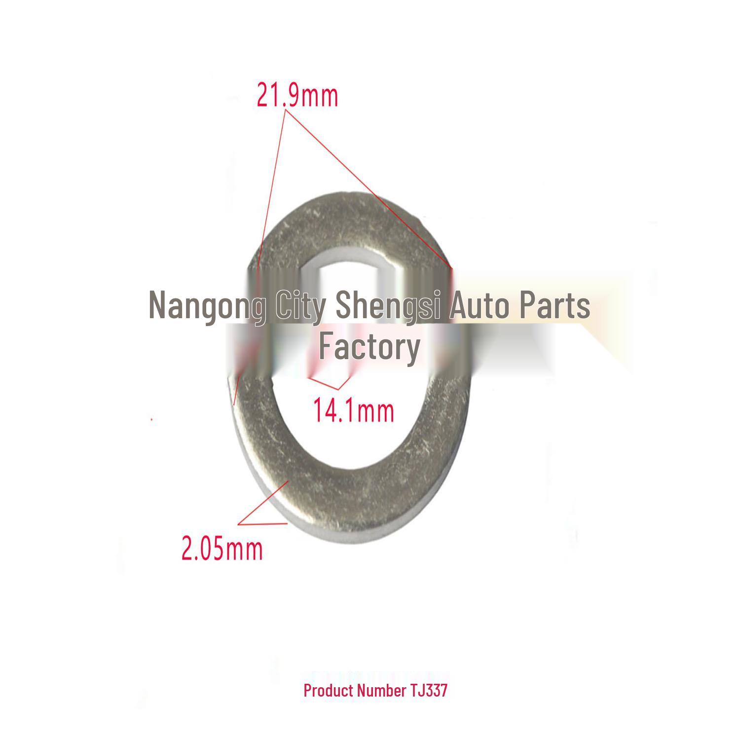 

2.05mm Aluminum Gasket Seal Washer Clip for Cars 10000 Units
