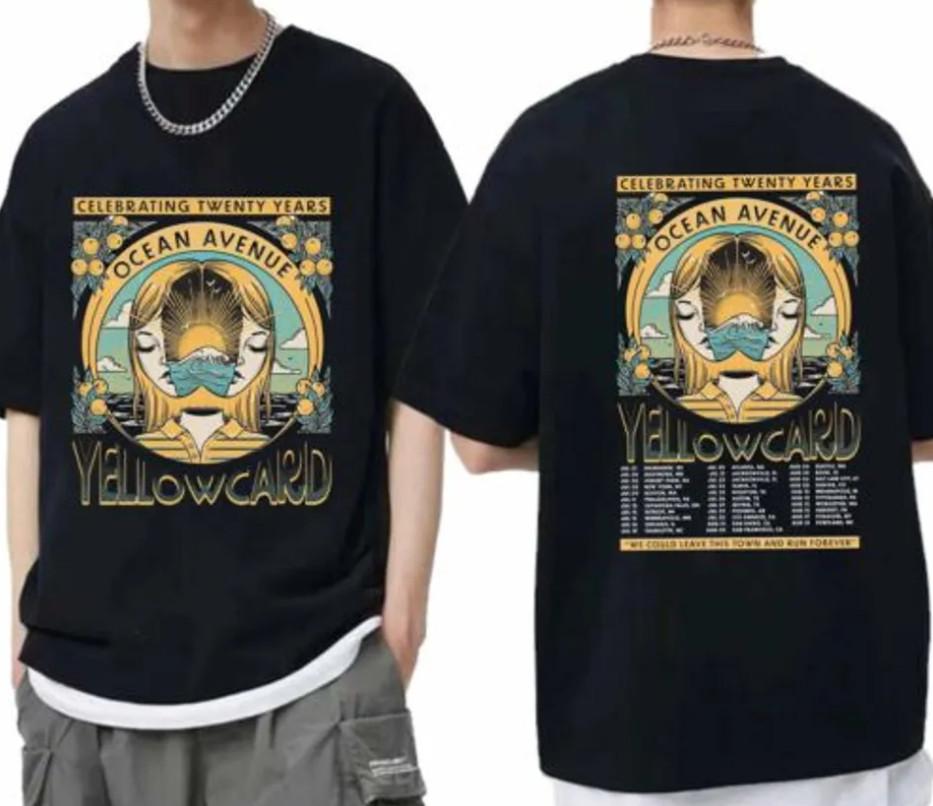 Yellowcard 2026 Ocean Avenue 20 Years Tour Shirt Heavyweight T-shirt Me shirt S