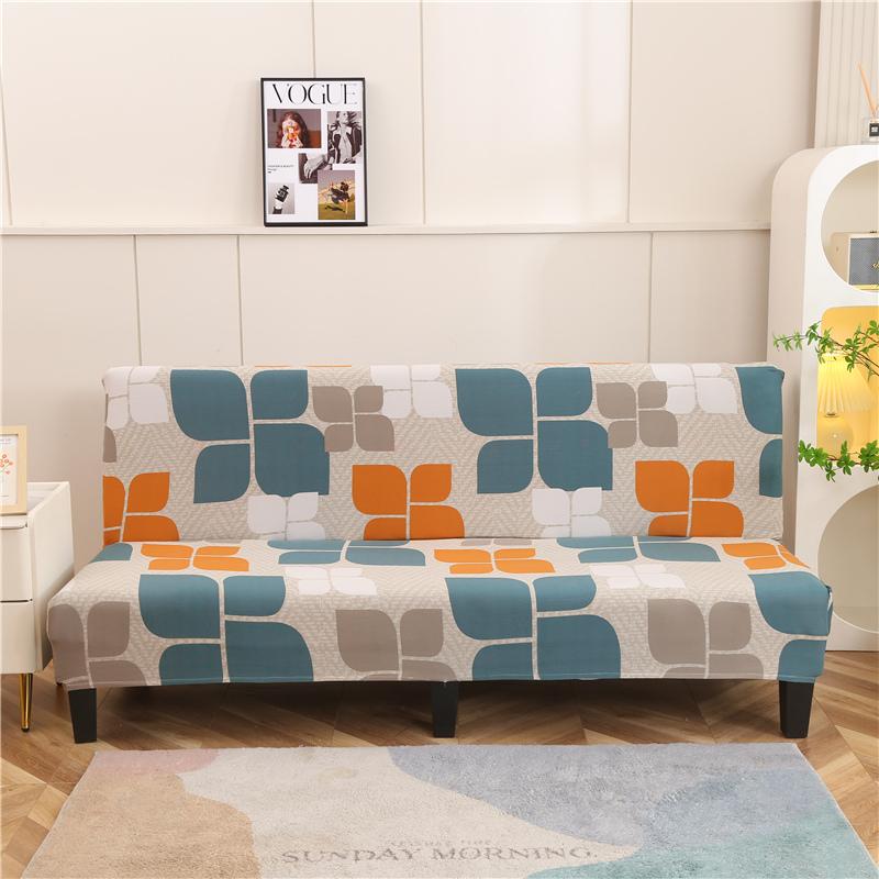 

Чехол для раскладного дивана-кровати для гостиной, чехлы для диванов без подлокотников, эластичный материал спандекс, мягкие чехлы M (length 160-185cm)