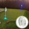 LED Golf Deliği Işığı Renkli U Şeklinde Golf Deliği Lambası Arka Bahçe Putting Green Parlayan Lamba Gece Golf Yeşili Eğitmen Aksesuarları Golf Partisi için