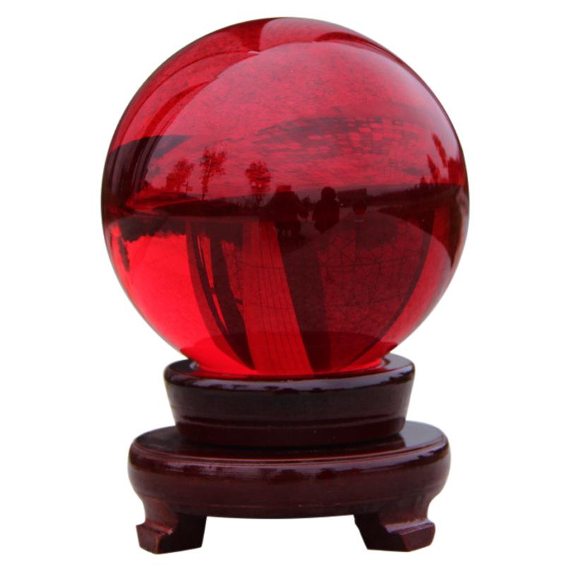 Creative Multi-Colored Crystal Ball Ornament for Living Room Desk Decoration