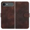 For iPhone 17 Air Leather Case with Wrist Strap Diamond Imprint Wallet Phone Cover