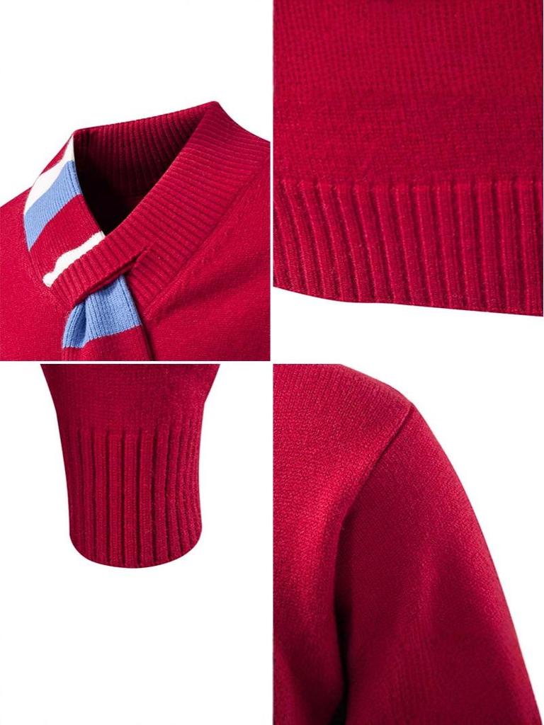 2025 Men's Plus Size Warm Christmas Knit Sweater: Thick Winter Casual Fashion Top