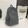 Simple and large-capacity backpack, new fashion college style student schoolbag, junior high school student backpack