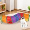 Hot Foldable Cat Tunnel Tube Interactive Fun Kitty Training Toy Boredom Buster For Puppy Kitten Pet Supplies Cat Accessory