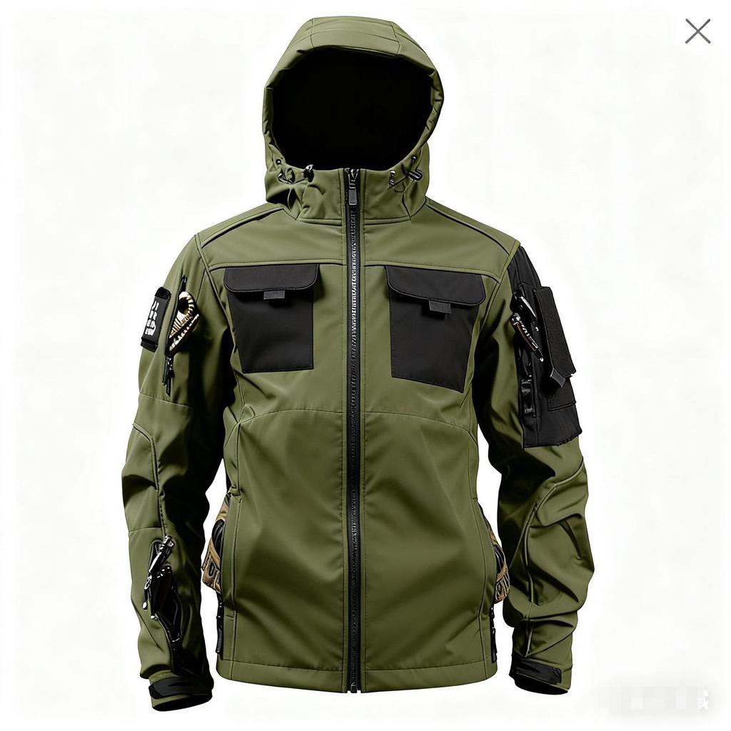 Beetle Invader Tactical Softshell Windbreaker: Waterproof Outdoor Autumn/Winter Jacket