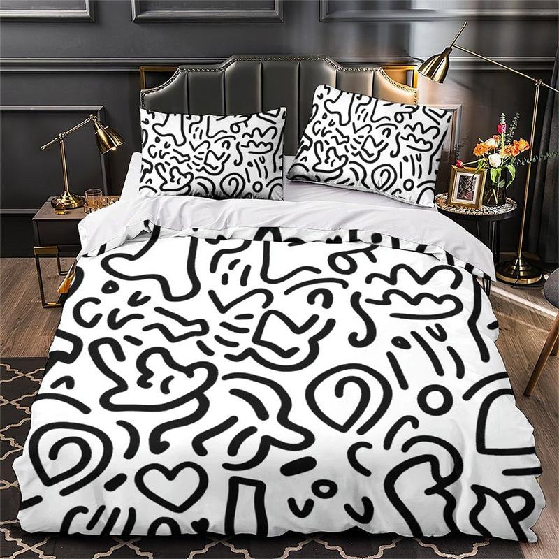 

3D Digital Printing Bedding Two Or Three-Piece Set Unicorn Series Polyester Quilt Set EU single 135*200