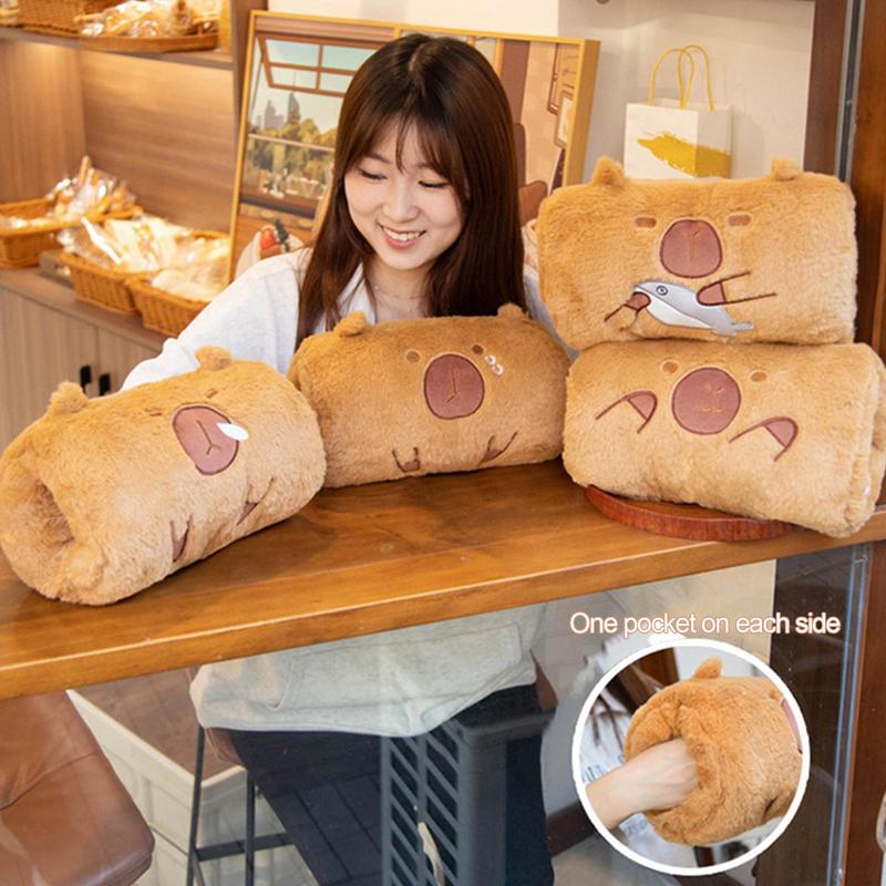 Plush Capybara Hand Warmer Plush Capybara Stuffed Toy Portable Plush Hand Warmer Suitable for Children's Birthday
