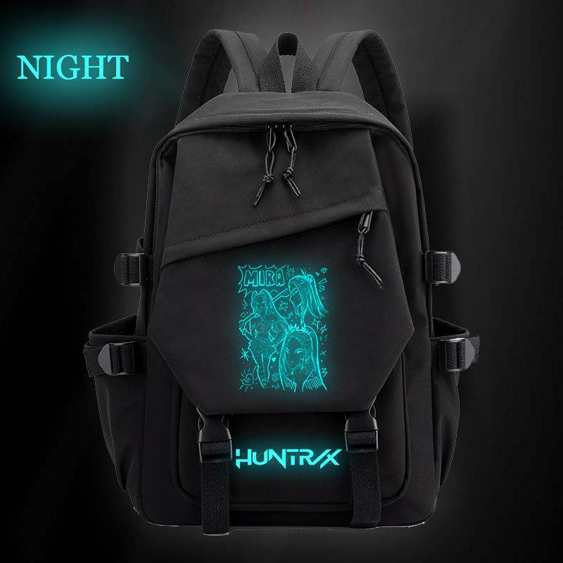 New Luminous Schoolbag, Witch Hunter Girl Group Surrounding Fashion Backpack, Male and Female Versatile Student Casual Backpack