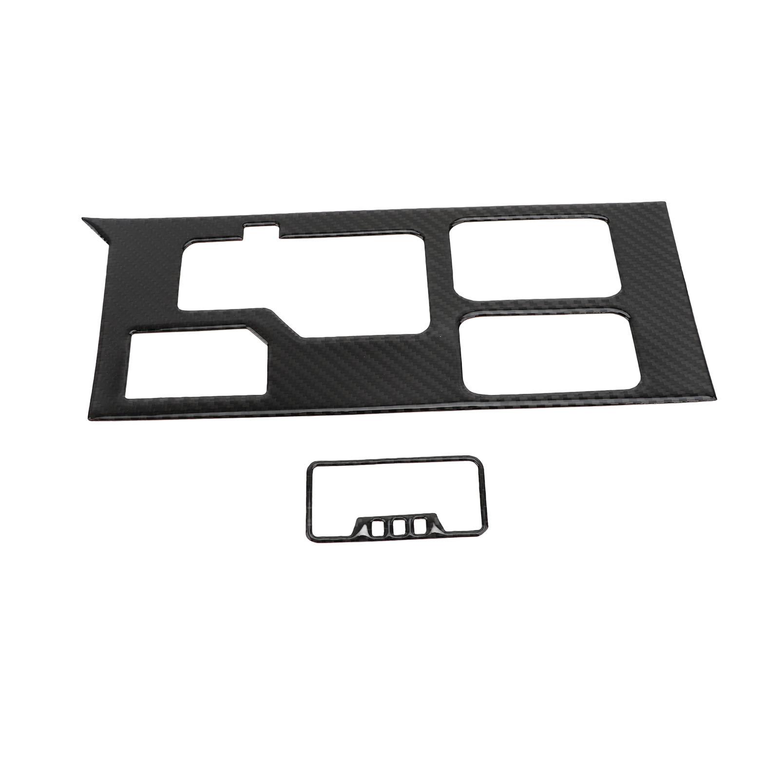 

Накладка на панель переключения передач центральной консоли, декоративная наклейка на панель переключения передач из углеродного волокна для чёрный