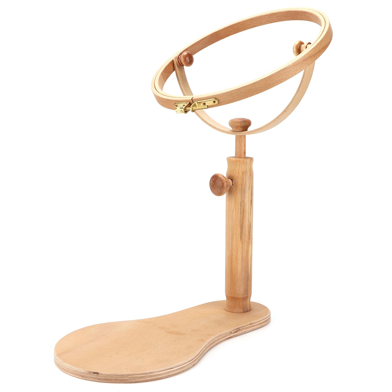 

Embroidery Stand Portable Adjustable Wooden Desktop Embroidery Stitch Frame Holder