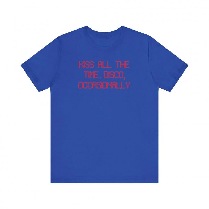 Fashion Women T-Shirt New Album Kiss All The Time. Disco Occasionally S
