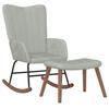 VidaXL Chaise à Bascule avec Repose-pied Chaise de Relaxation Siège de Relaxation Fauteuil de Salon Salle de Séjour Salon 327754