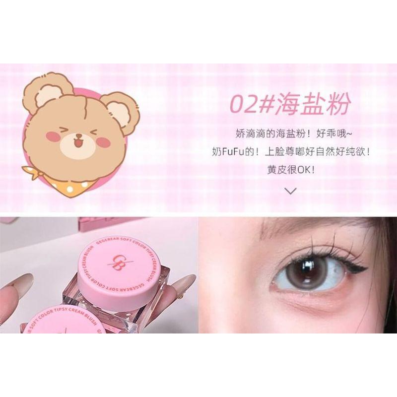Gege Bear - Weiche Farbe Tipsy Cream Rouge für die Wangen - 1-4