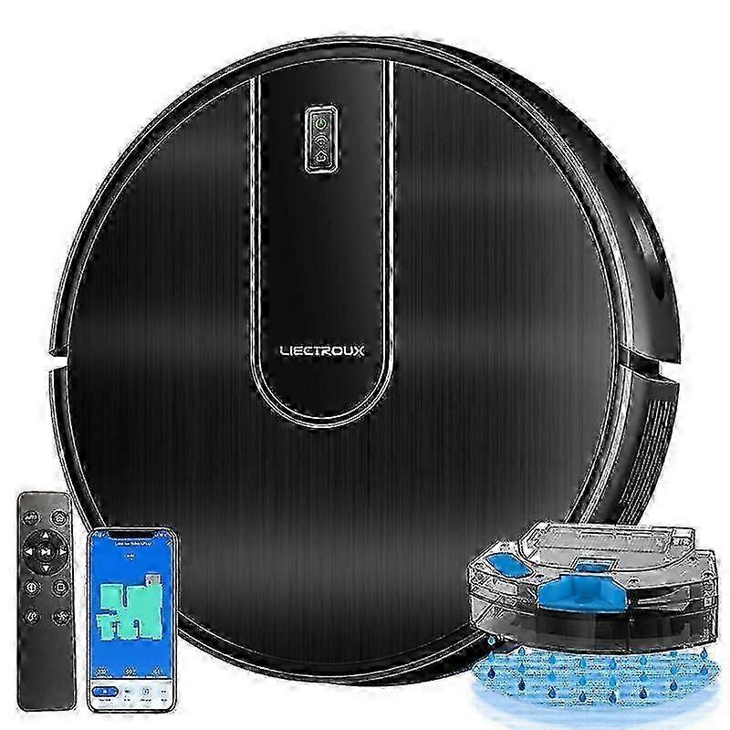 Liectroux N7s-u Robot Vacuum Cleaner,smart Mapping,wifi App ,6kpa,5200mah_Onyx