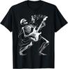 Skelett spielt Gitarre Musikgeschenke für Männer Frauen Rockband T-Shirt