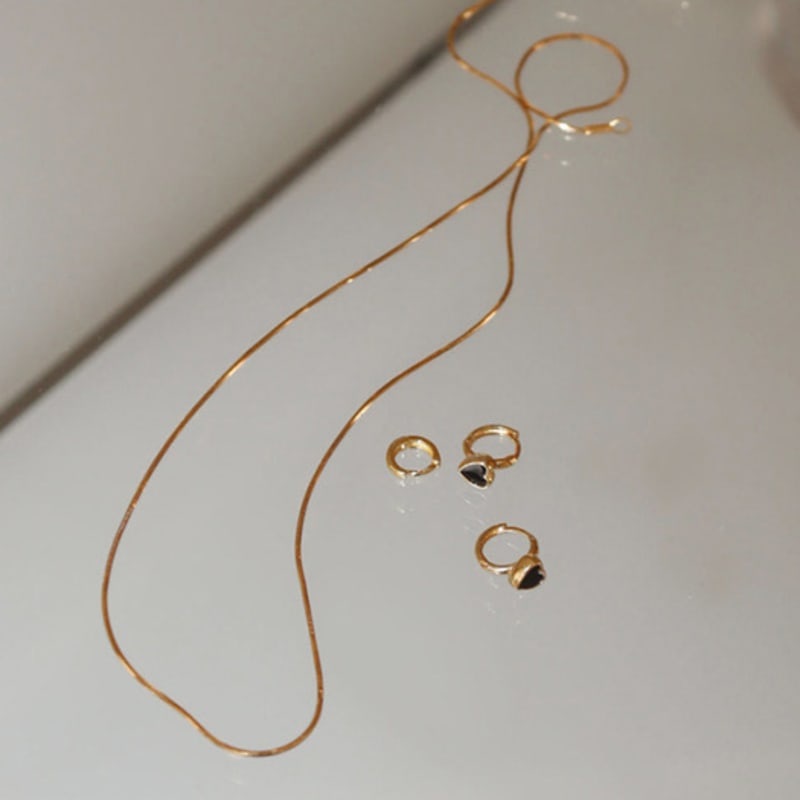 Modernlike 14k Gold-filled Silver Snake Necklace