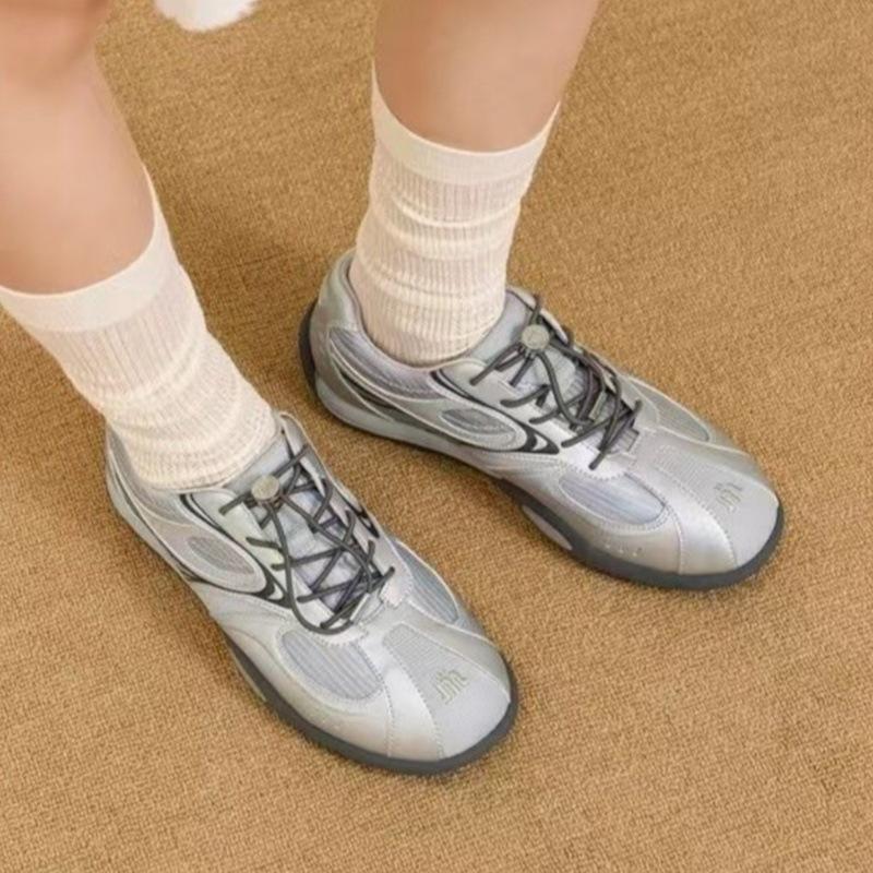 Thick-soled inner height increase German training shoes women's 2025 summer new mesh breathable sports casual shoes racing shoes ins tide