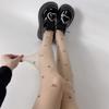 Women Sexy Ultra-Thin Sheer Silky Tights Japanese Sweet Bowknot Polka Dot Heart Printed See Through Pantyhose Stockings