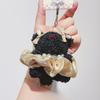 Small Pearl Skirt Bear Plush Keychain With Durable Rope For Bag Decoration Gift
