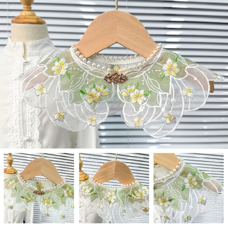 Embroidery Hanfu with Pearls Collar for Women Chinese Hanfu Mamianqun