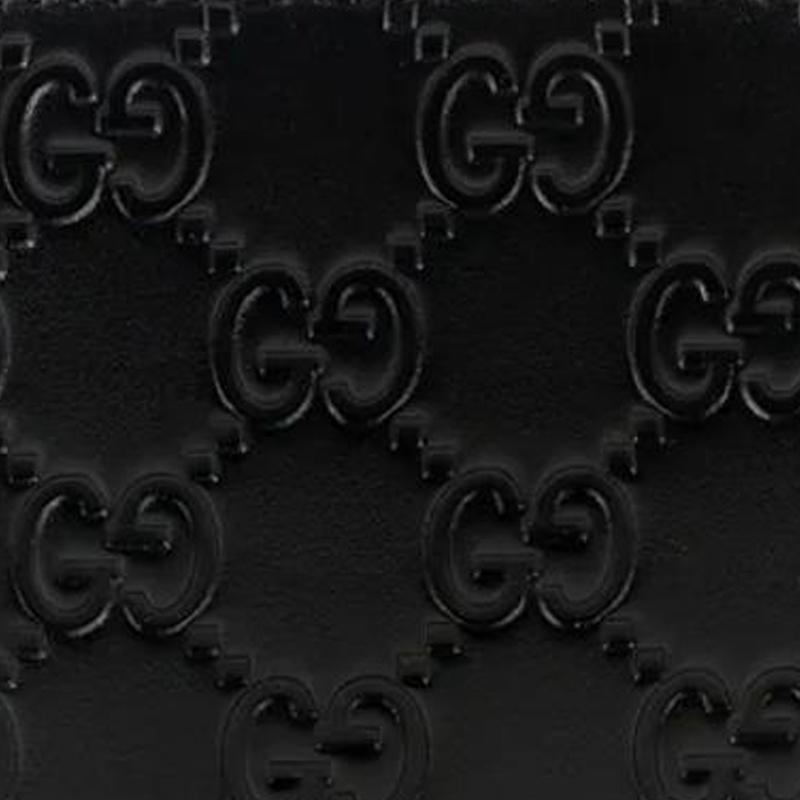 Gucci GG Embossed Leather Bifold Wallet In Black For Men Daily Use