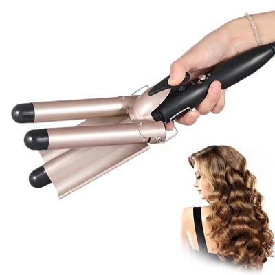 Egg Hair Stick Female Negative Ion Foam Head Three Tube Curling Iron Egg Roll Stick Splint Deep Wave Three Barrel Curling Iron